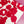 One-off Screen-Printed Linen | Crimson