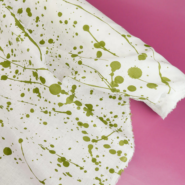 Jackson - Screen-Printed Linen | Paint Splatter
