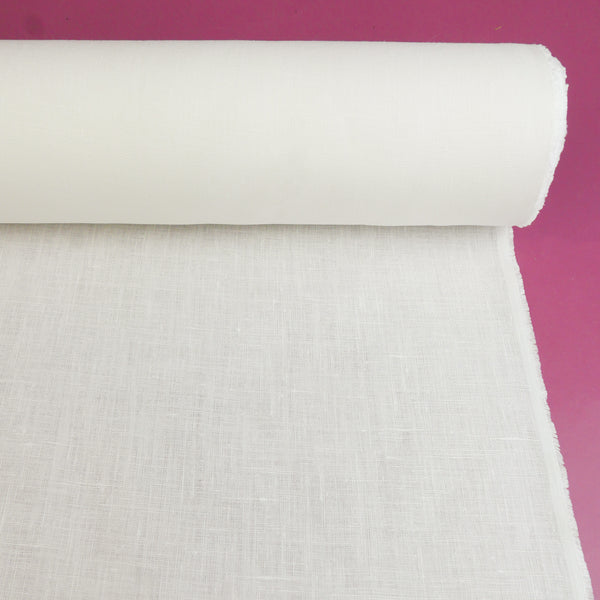 Etienne - Italian Crosshatch Linen | Off-White