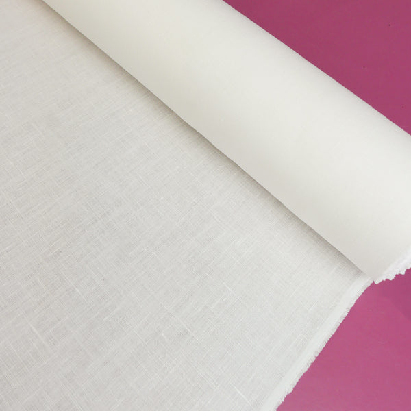 Etienne - Italian Crosshatch Linen | Off-White