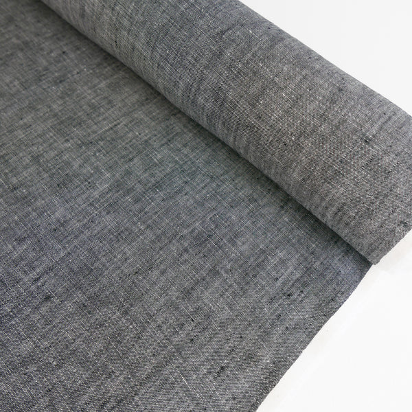 Jacob - European Linen Chambray | Charcoal