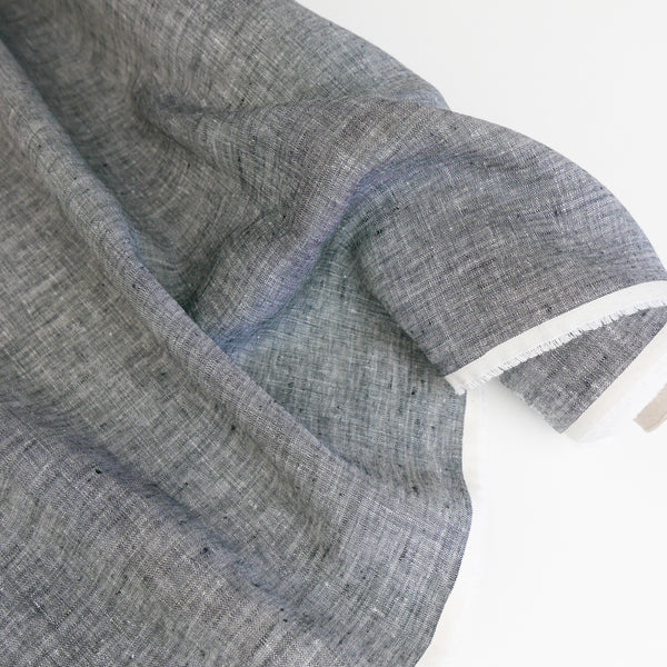 Jacob - European Linen Chambray | Charcoal