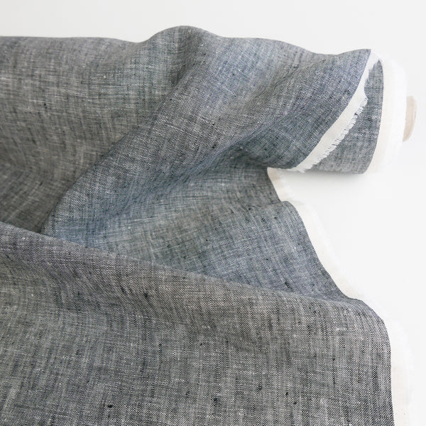 Jacob - European Linen Chambray | Charcoal
