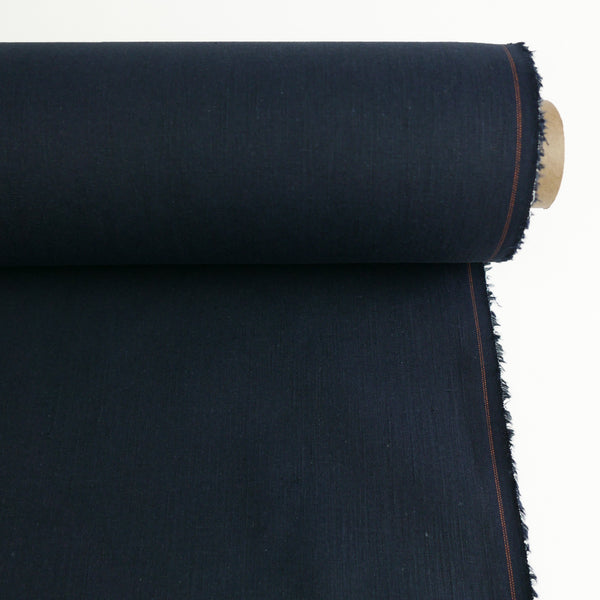 Lexi - High-Stretch Linen | Navy