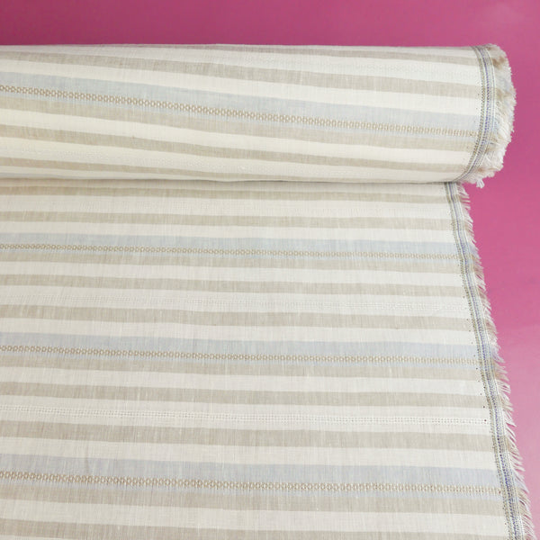Strisce - European Jacquard Linen | Pebble Stripe