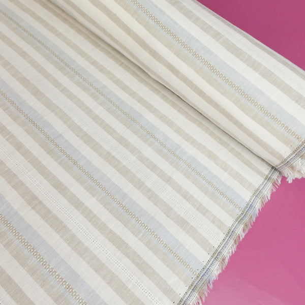 Strisce - European Jacquard Linen | Pebble Stripe