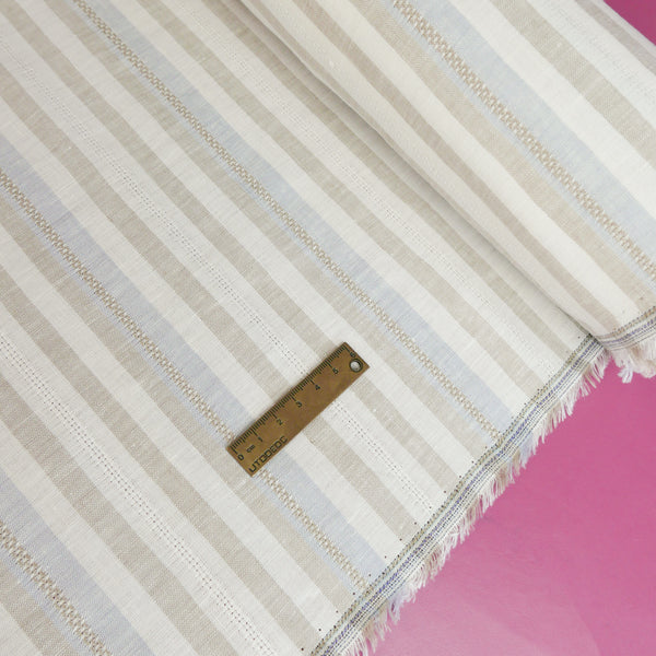 Strisce - European Jacquard Linen | Pebble Stripe