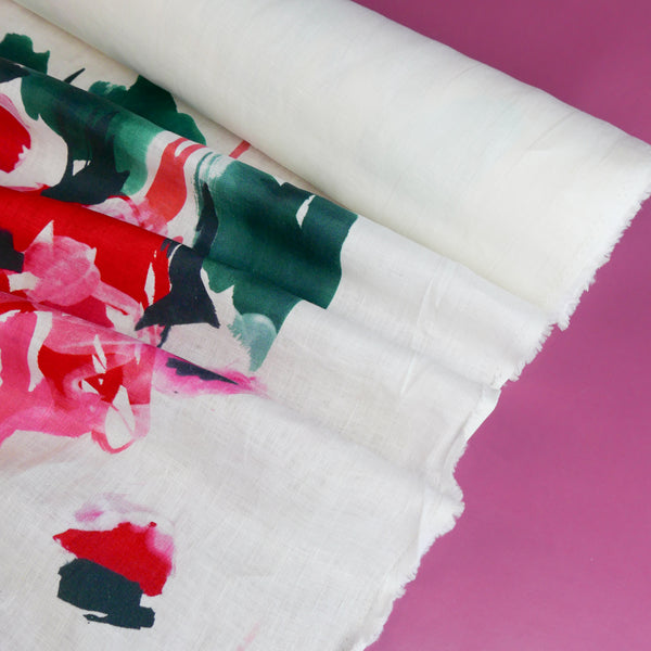 Garden Party - Screen-Printed Linen | Floral Placement