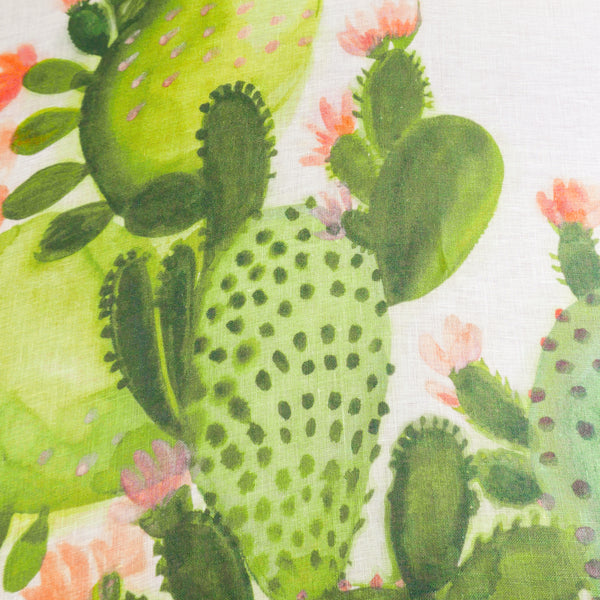 Saguaro - Screen-Printed Linen Gauze | Cactus