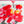 Wild Poppy - Screen-Printed Linen Gauze | Crimson