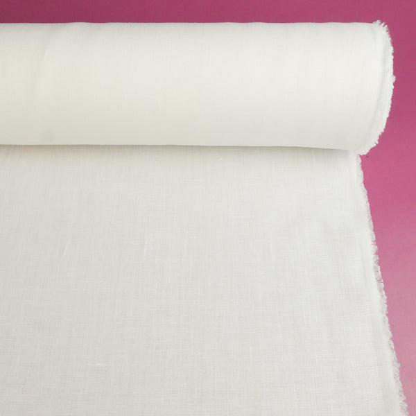 European Liquid-Finish Linen | Off-White