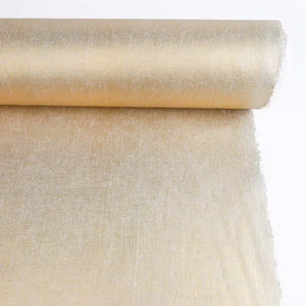 Ramona - European Foiled Linen | Light Gold