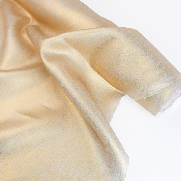 Ramona - European Foiled Linen | Light Gold