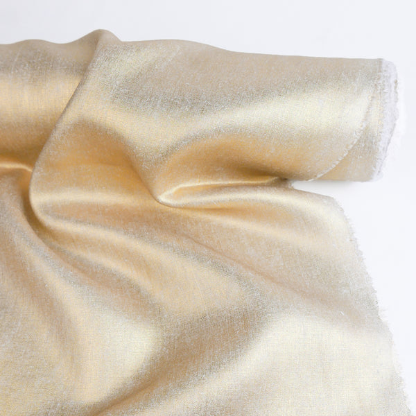 Ramona - European Foiled Linen | Light Gold