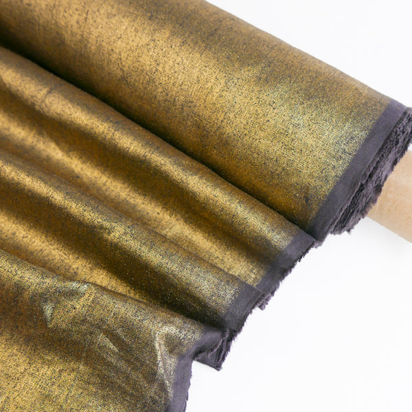 Ramona - European Foiled Linen | Antique Gold