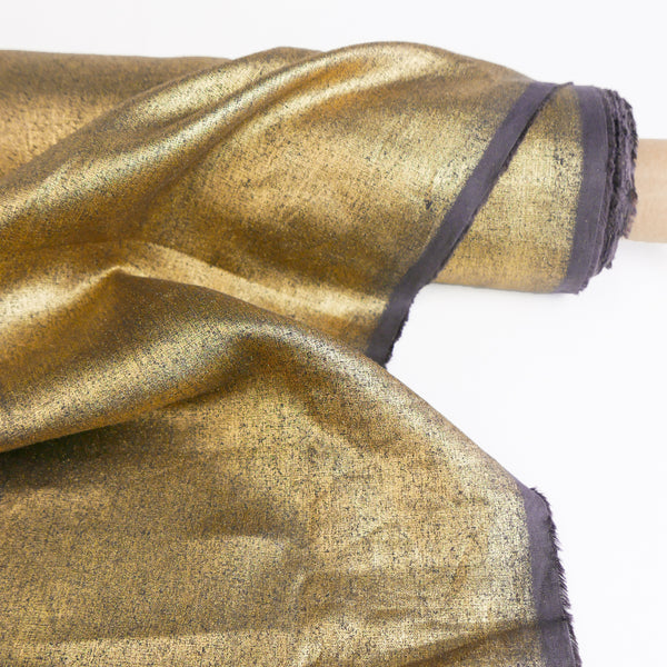 Ramona - European Foiled Linen | Antique Gold