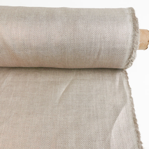 Ramona - European Foiled Linen | Rose Chevron