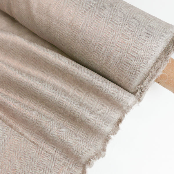 Ramona - European Foiled Linen | Rose Chevron