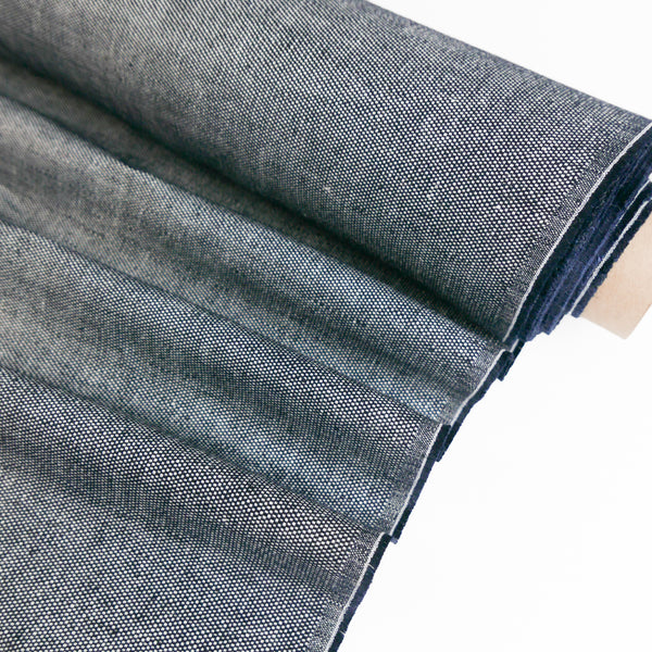 Sparrow - European Birdseye Linen | Navy