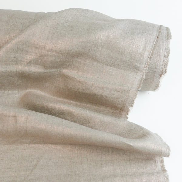 Ramona - European Foiled Linen | Rose