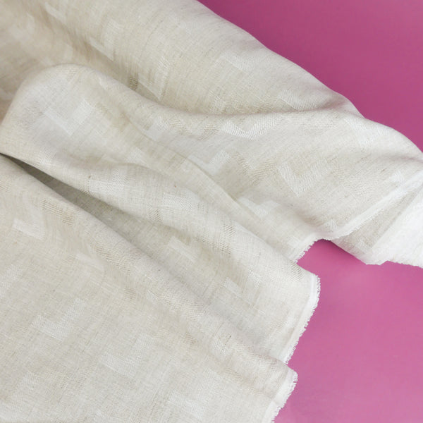 Malik - European Jacquard Linen | Geometry