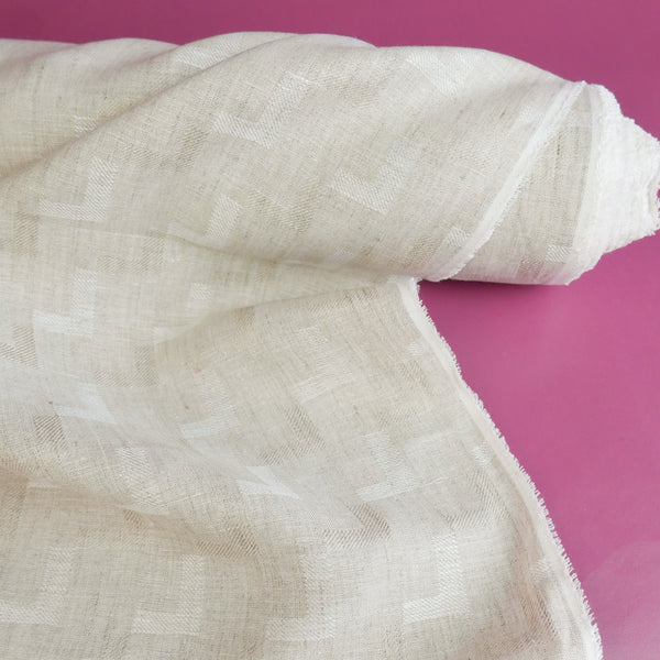 Malik - European Jacquard Linen | Geometry