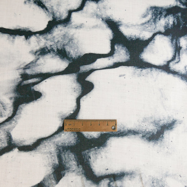 Ripple - Screen-Printed Linen | Ocean