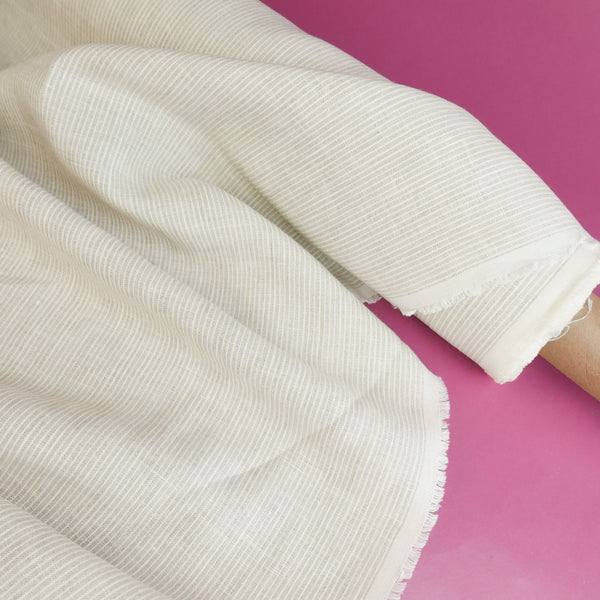 Fabiana - European Yarn-dyed Linen | Mini Stripe