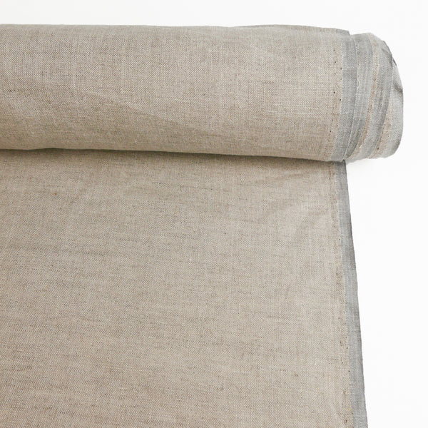 Alytus - Lithuanian Crosshatch Linen | Deep Natural