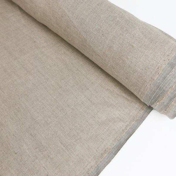 Alytus - Lithuanian Crosshatch Linen | Deep Natural