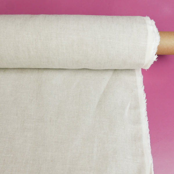 Kaunas - Lithuanian Crosshatch Linen | Soft Wheat