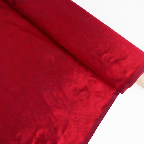 Indian Shot Silk Dupion | Ruby Red