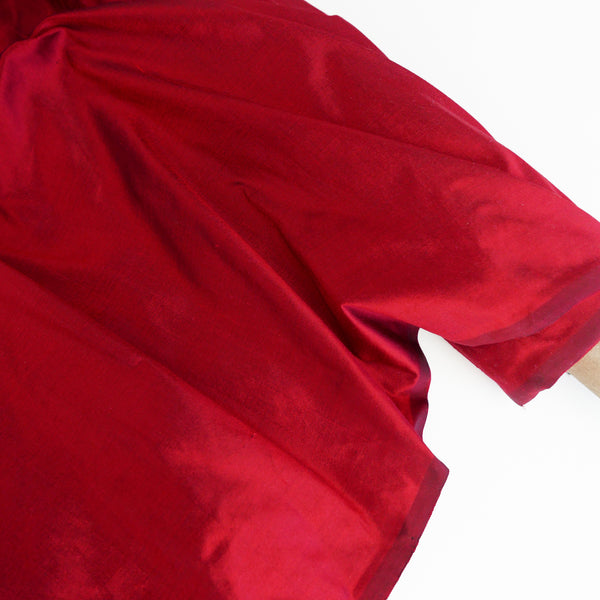 Indian Shot Silk Dupion | Ruby Red