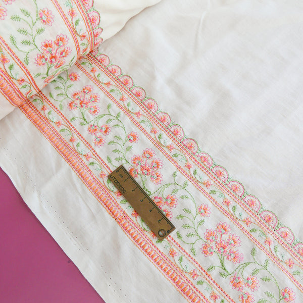 Capri - Embroidered Cotton Voile | Floral