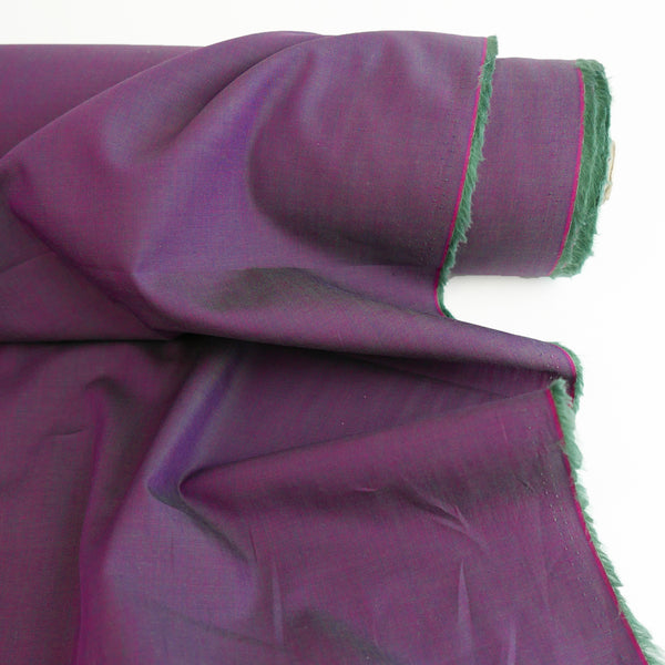 Rosalia - Shot Cotton Shirting | Grape