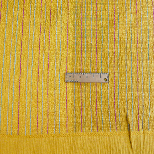 Japanese Kimono Silk Chirimen Crepe | Gold