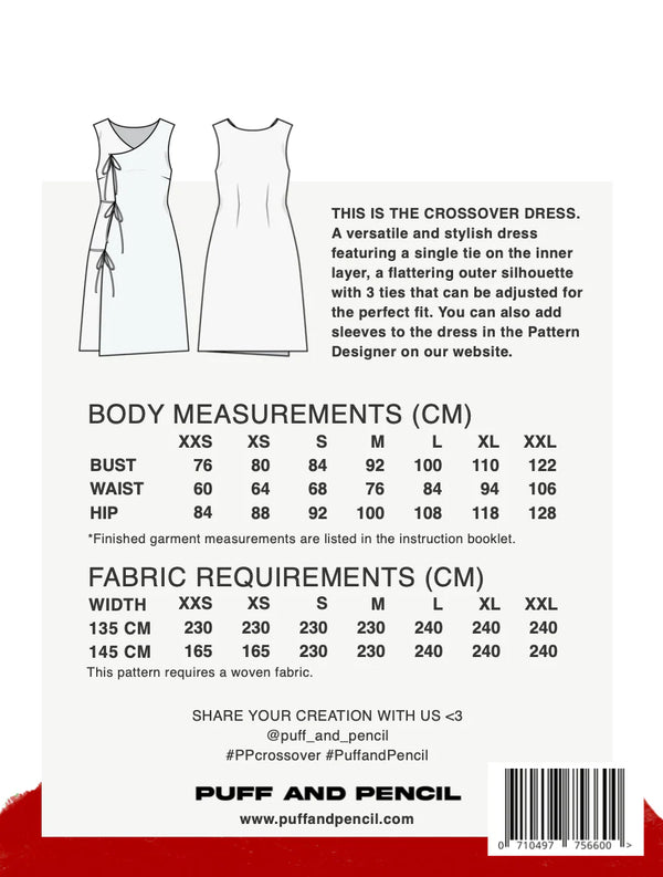 Crossover Dress Pattern - Puff & Pencil