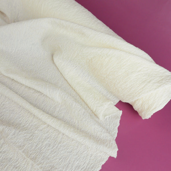 Italian Merino Jacquard Knit - Marshmellow