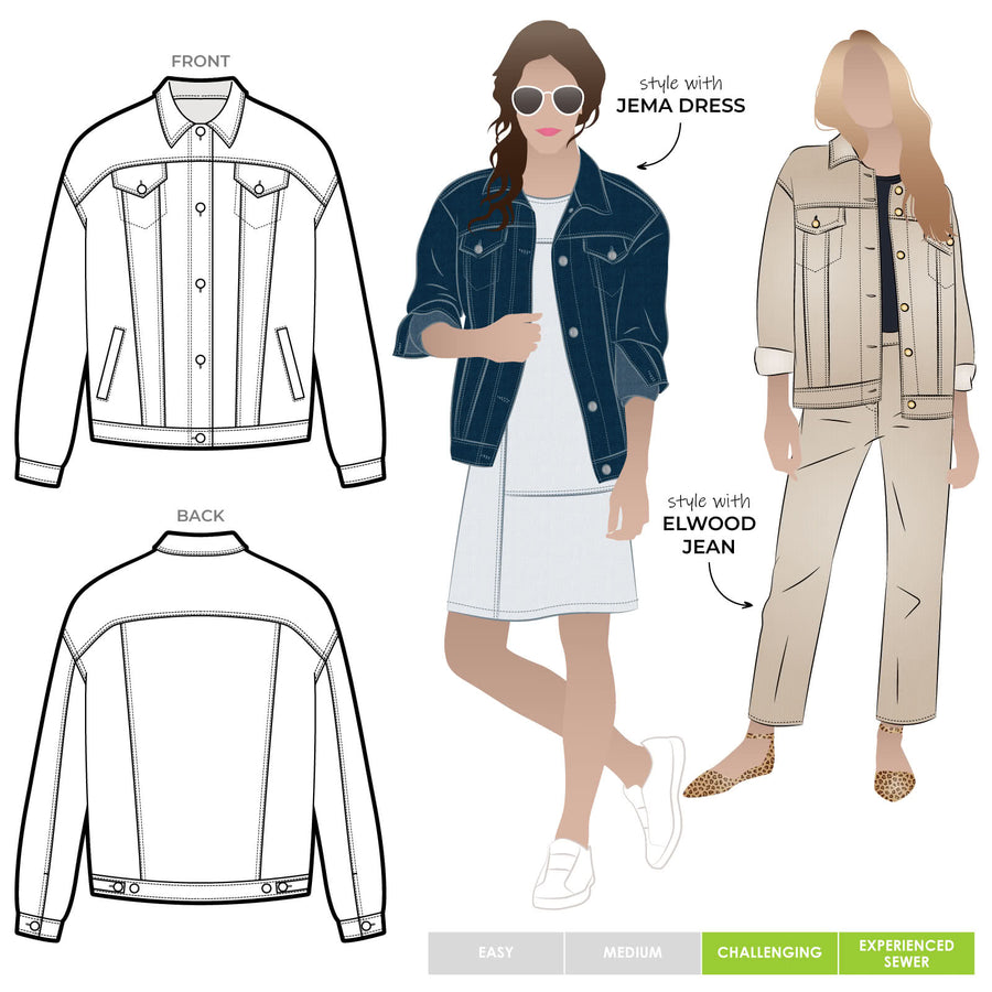 Stevie Jean Jacket Pattern - Style Arc