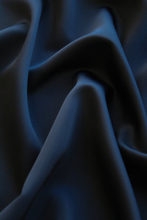 Midnight - Triacetate Satin | Dark Navy