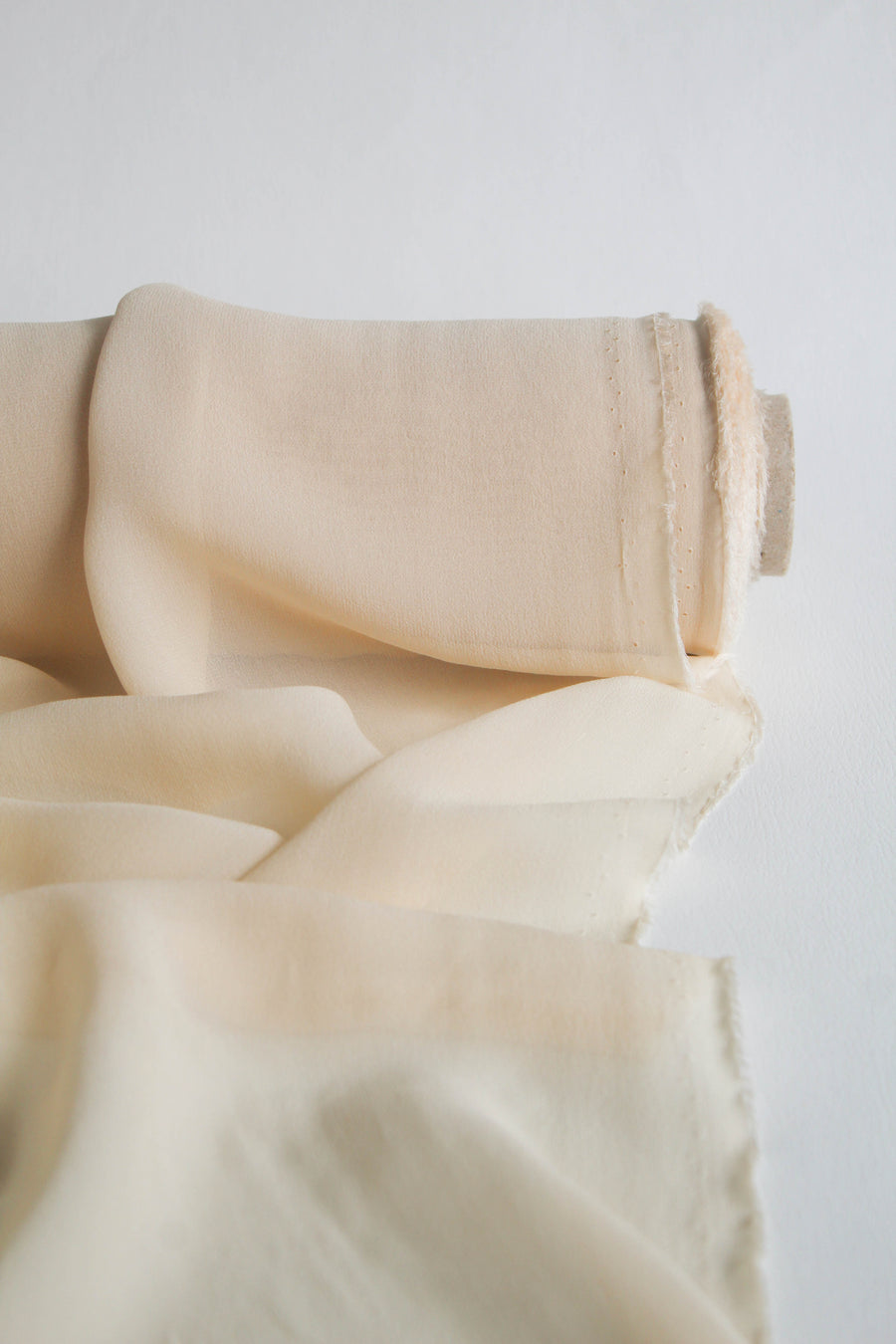 Italian Silk Georgette | Custard