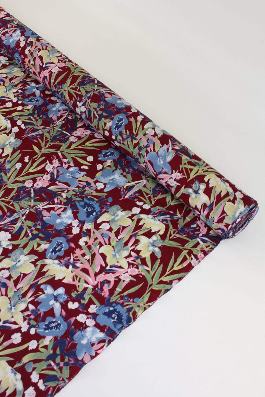 Yuka - Printed Linen | Mulberry