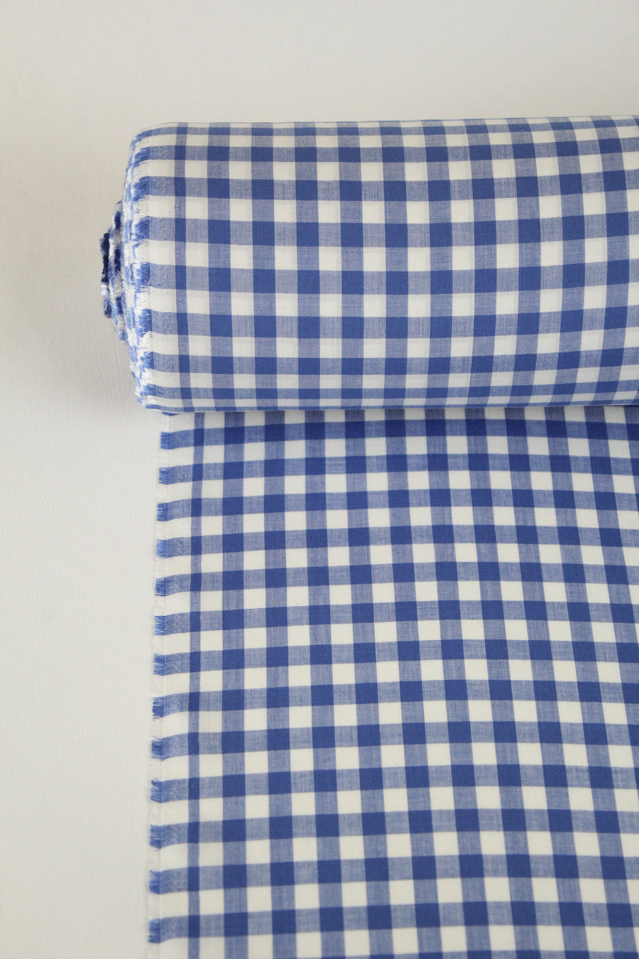 Raquelle - Silk Modal Gingham | Maya Blue