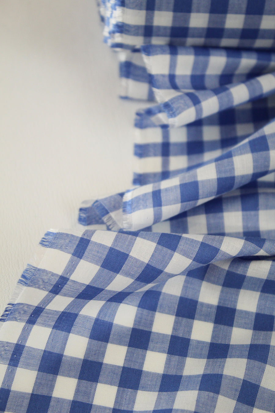 Raquelle - Silk Modal Gingham | Maya Blue