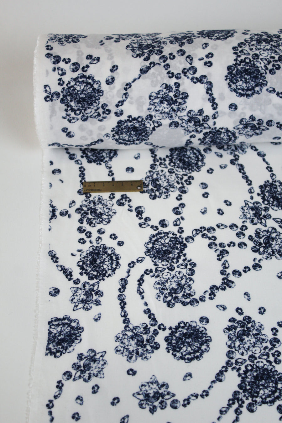 Skylar - Printed Viscose | Blue