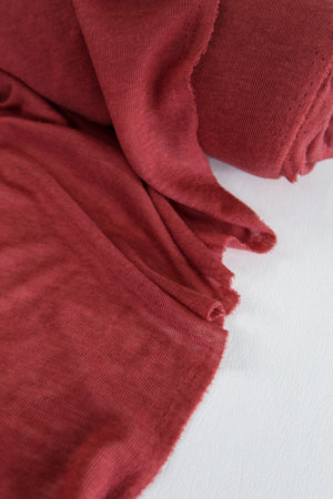 Single Rib Merino Jersey | Rosewood