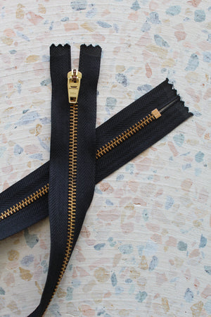 YKK Closed-Ended Zips | Black