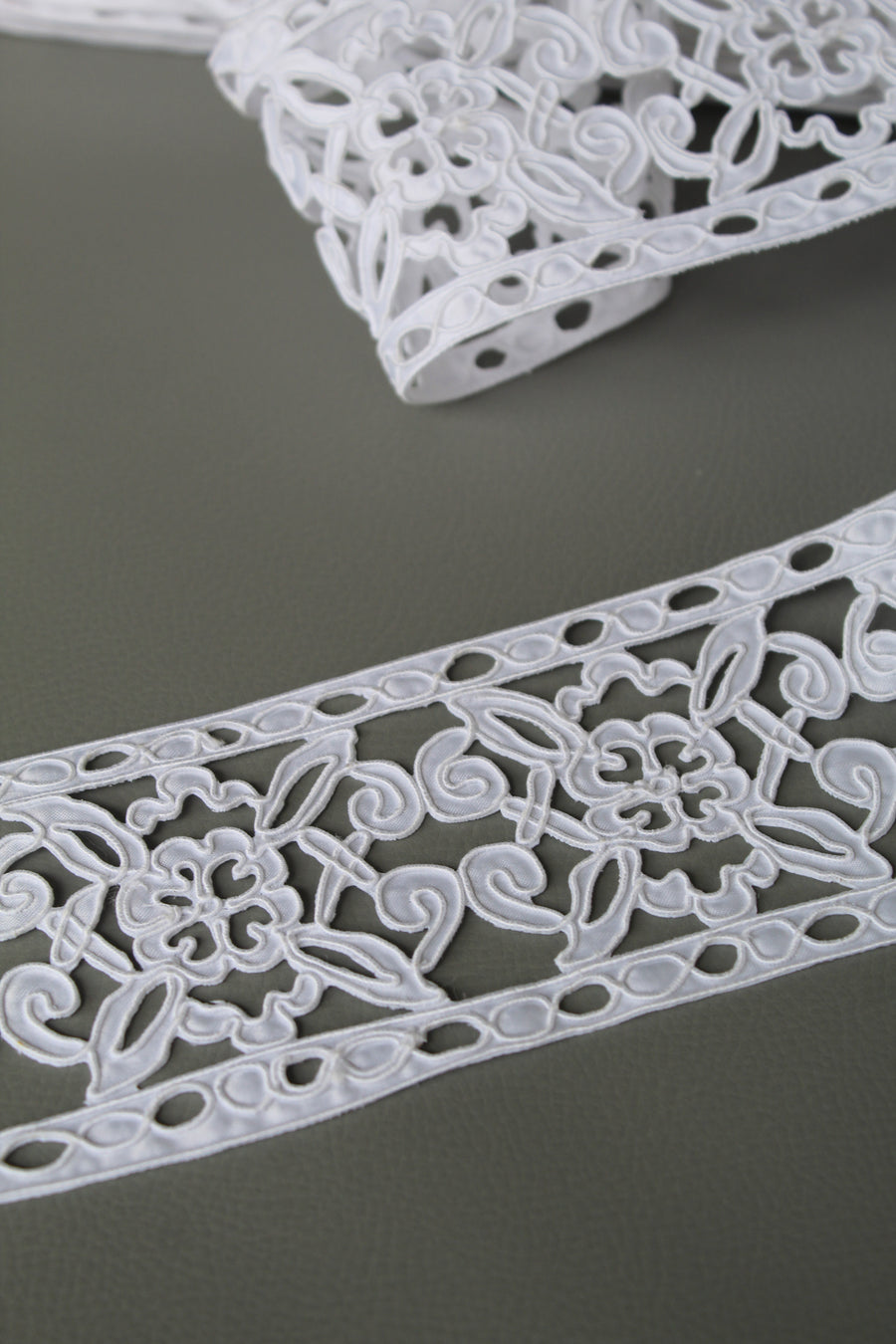 #1 Archival Venetian Insertion Lace - 8.5cm | White