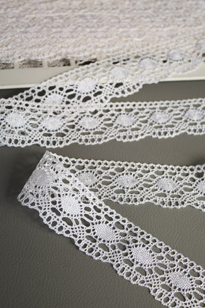 #10 Archival Torchon Lace - 4cm | Eggshell