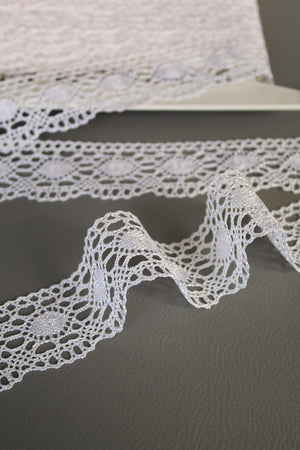 #10 Archival Torchon Lace - 4cm | Eggshell